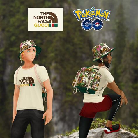 pokemon go north face gucci